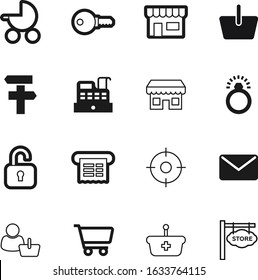 shop vector icon set such as: email, game, childhood, portrait, computer, jewel, newborn, engagement, luxury, marriage, person, guidance, art, sport, cashbox, users, ticket, keyhole, postage, diamond