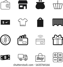 Shop Vector Icon Set Such As: Pouch, Small, Bills, Shirt, Scanner, Salary, Investment, Post, Beauty, Message, Wireless, Storefront, Blank, Cheque, Data, Lorry, Email, Envelope, Giftbox, Contact, Rich