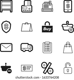 shop vector icon set such as: post, guard, goods, debt, keyhole, shelves, creative, simple, van, phone, padlock, personal, defend, warehouse, digital, shipping, object, eco, e-mail, dollar, car, safe
