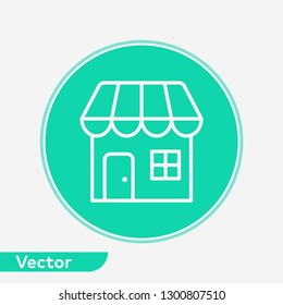 Shop vector icon sign symbol