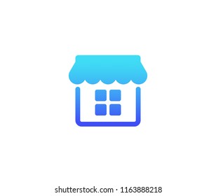 Shop vector icon, Store symbol, Small Business illustration