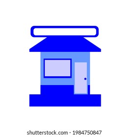 Icono de vector de tienda 
con un fondo transparente