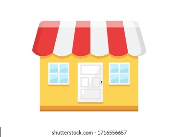 Shop vector illustration. Shop  vector design. Store vector illustration.  House vector illustration. 