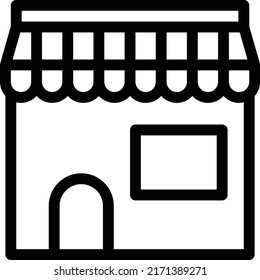 ilustración de tienda Vector en un fondo transparente. Símbolos de calidad superior. Iconos vectoriales de línea delgada para el diseño de conceptos y gráficos. 
