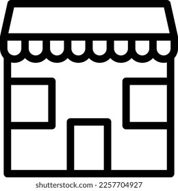 shop Vector illustration on a transparent background. Premium quality symmbols. Thin line vector icons for concept and graphic design. 

