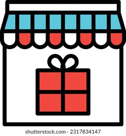 shop Vector illustration on a transparent background. Premium quality symmbols. Line Color vector icons for concept and graphic design.