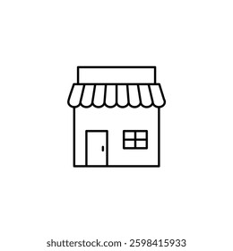 Shop Vector Line Icon Design