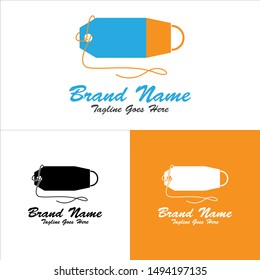 Shop vector logo for business. Eps 10