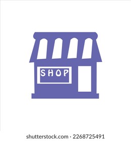 diseño de logotipo vectorial de tienda, edificio 