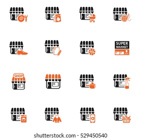 shop web icons for user interface design