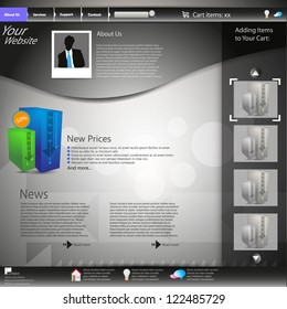 Shop web page template