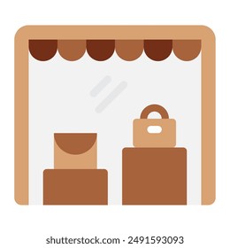 Shop Window black friday icon illustration