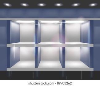 Shop window. Vector illustration.