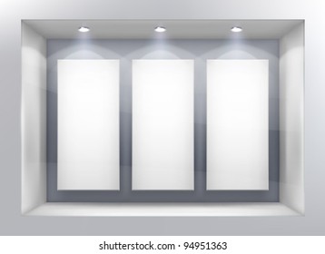 Shop window. Vector illustration.