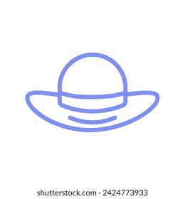 Shopaholic Hat icon, hat, shopaholic, fashion, addiction duotone line icon, editable vector icon, pixel perfect, illustrator ai file