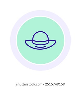 Shopaholic Hat icon, hat, shopaholic, fashion, addiction line icon, editable vector icon, pixel perfect, illustrator ai file