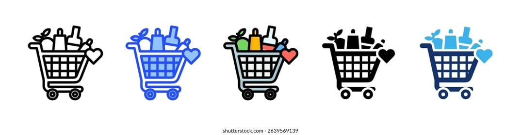 Shopaholic Icon Collection With Multiple Styles