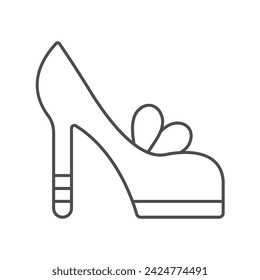 Shopaholic Shoes icon, shoes, shopaholic, fashion, addiction thinline icon, editable vector icon, pixel perfect, illustrator ai file