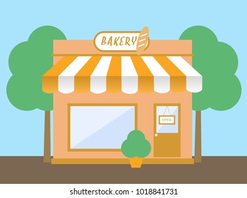 Shop/bakery, cafe vector illustration icon  eps10