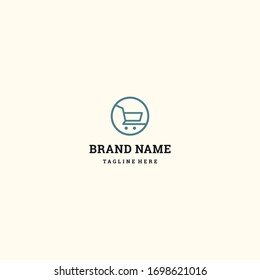Shope Abstract logo template design in Vector illustration 