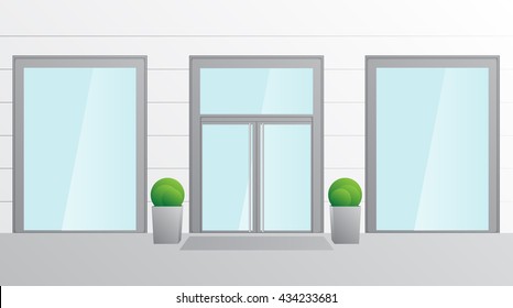 Shopfront with large windows