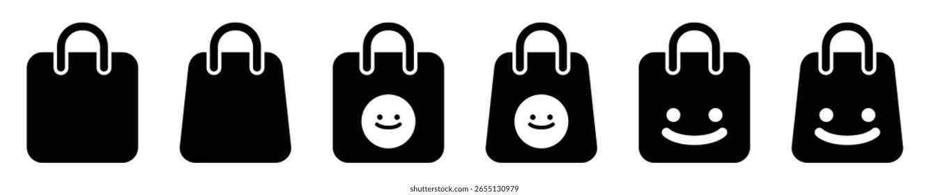 Icono del bolso de compras en estilo plano. Ilustración vectorial de la muestra del bolso en el fondo aislado blanco. Concepto de negocio del paquete. Ilustración vectorial.