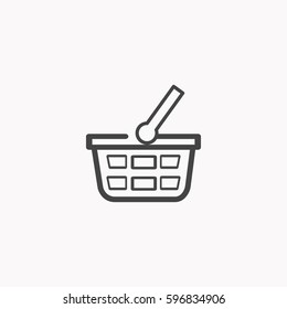 Shoping bag icon illustration isolated vector sign symbol