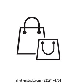 Shoping Bag Icon, Shoping Bag Sign Vector