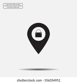 Shoping bag pins