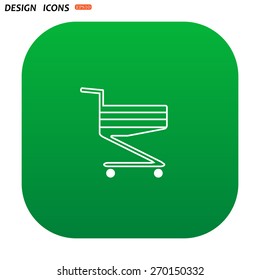 Shoping basket. icon. vector design