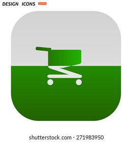 Shoping basket. icon. vector design