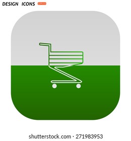 Shoping basket. icon. vector design