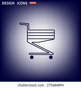 Shoping basket. icon. vector design