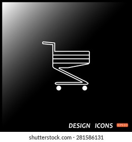 Shoping basket. icon. vector design