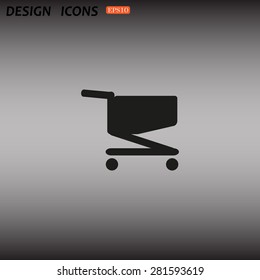 Shoping basket. icon. vector design