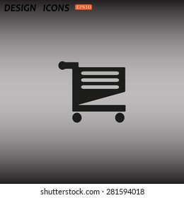 Shoping basket. icon. vector design