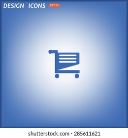 Shoping basket. icon. vector design