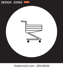 Shoping basket. icon. vector design