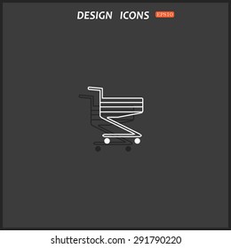 Shoping basket. icon. vector design