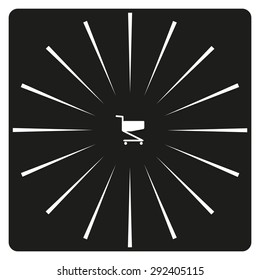 Shoping basket. icon. vector design