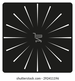 Shoping basket. icon. vector design