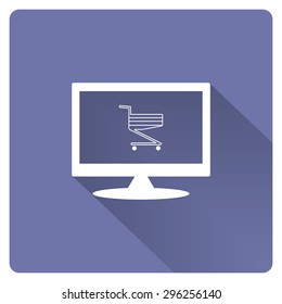 Shoping basket. icon. vector design