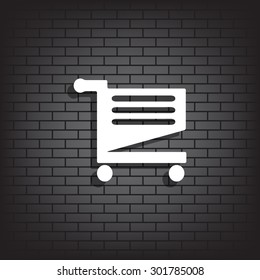 Shoping basket. icon. vector design