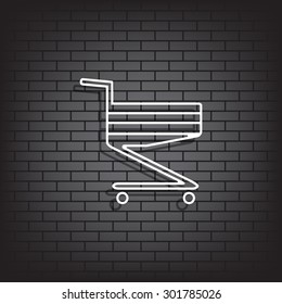 Shoping basket. icon. vector design