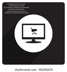 Shoping basket. icon. vector design