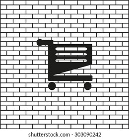Shoping basket. icon. vector design