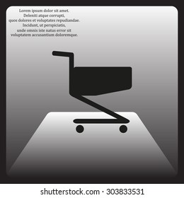 Shoping basket. icon. vector design