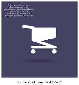 Shoping basket. icon. vector design
