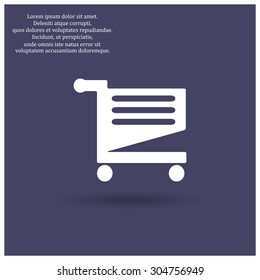 Shoping basket. icon. vector design