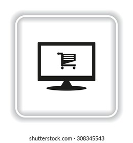Shoping basket. icon. vector design